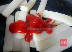 番茄酱炒年糕的做法图解4