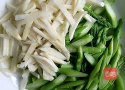 清炒茭白芦笋的做法图解3