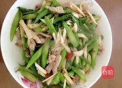 清炒茭白芦笋的做法图解5