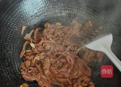 青椒炒牛肉絲的做法圖解8