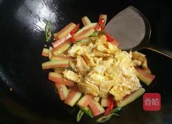 西瓜皮炒鸡蛋的做法图解8