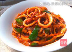 韩式辣酱炒鱿鱼的做法图解14