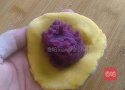 南瓜餅（紫薯餡）的做法圖解6
