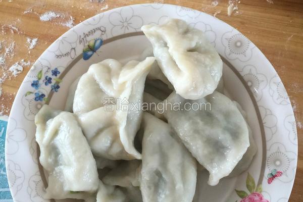 猪肉韭菜鸡蛋水饺