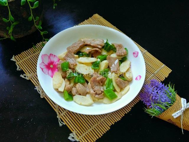 肉片炒山药