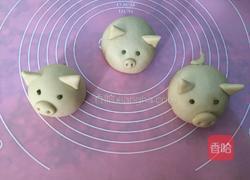 小猪豆沙包的做法图解12