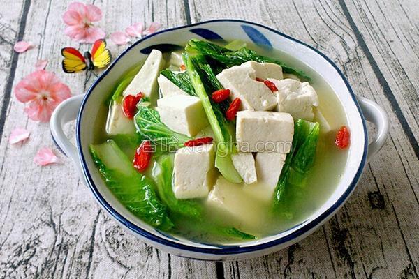 小白菜炖豆腐