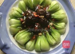 油菜蘑菇的做法图解3