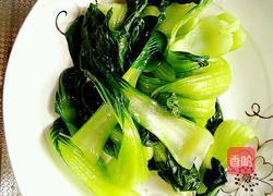 豆酱小油菜的做法图解4