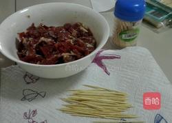 孜然牙签牛肉的做法图解2