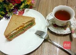 鸡蛋沙拉三明治的做法图解15