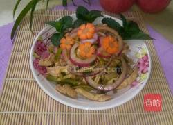 鸡丝拌春笋的做法图解7