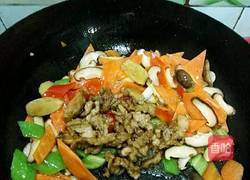 香菇胡萝卜炒肉的做法图解8