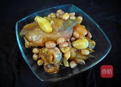 姜葱花生焖猪蹄的做法图解18