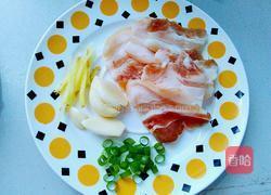 有机花菜炒肉的做法图解2