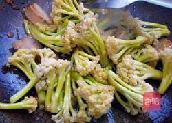 有机花菜炒肉的做法图解9