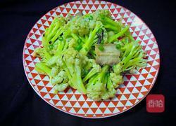 有机花菜炒肉的做法图解13
