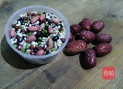 红枣花生八宝粥的做法图解1