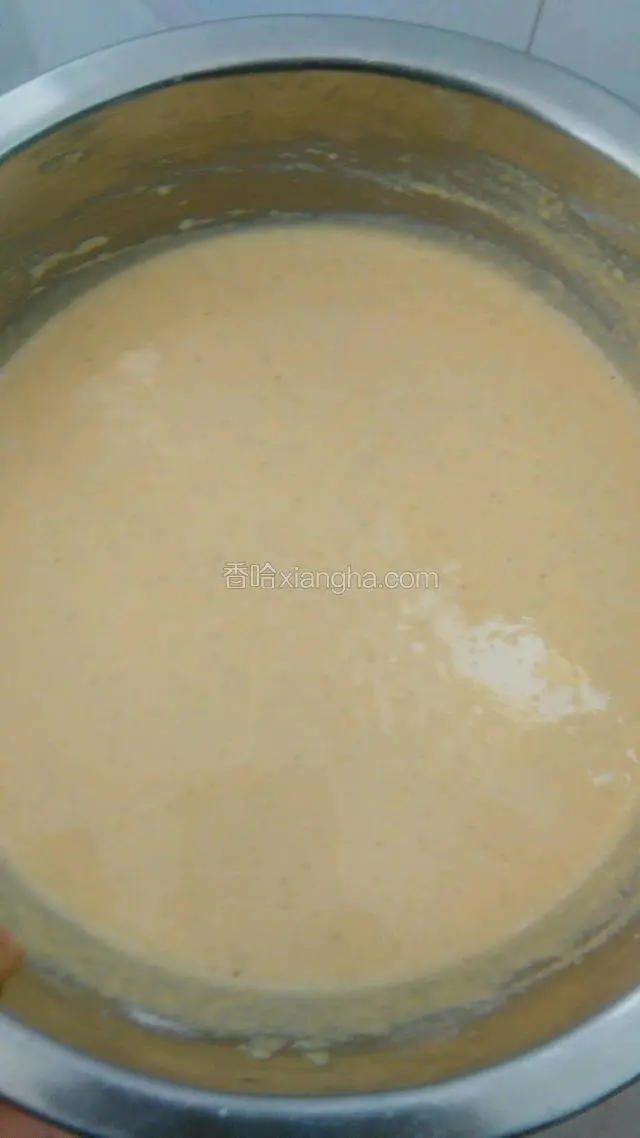 这是调好的面糊。