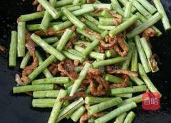 豆角炒肉丝的做法图解6