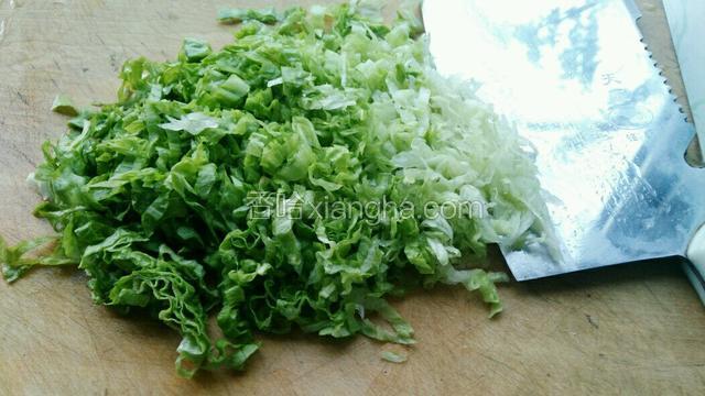 生菜切碎