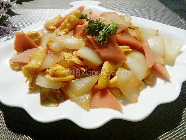 洋葱鸡蛋炒火腿