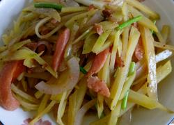 火腿炒土豆洋葱