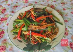 韭菜苔炒肉丝的做法图解5