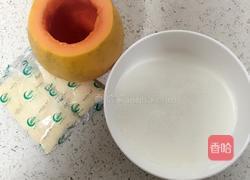 木瓜牛奶冻的做法图解1