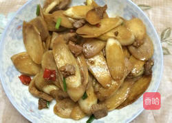 高笋炒肉的做法图解10