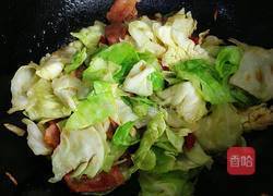 干锅培根手撕包菜的做法图解6