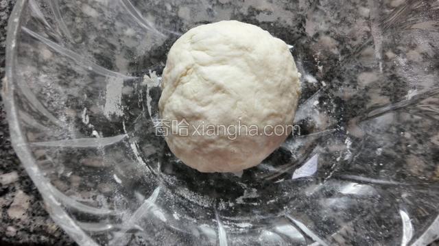 面粉活成稍微软点的面团，醒面十五分钟。