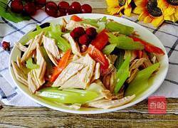 凉拌芹菜腐竹的做法图解6