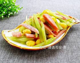 白果炒芹菜[图]