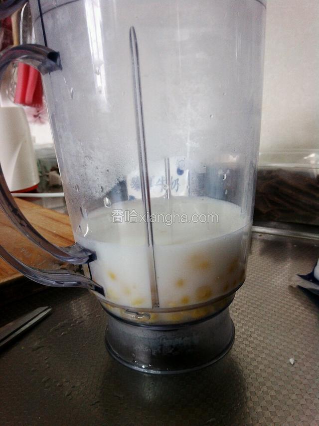 加入适量牛奶和糖，插电搅拌一分钟即可
