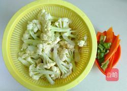 清炒有机花菜的做法图解1