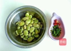 葱炒蚕豆的做法图解1