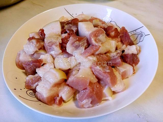 肉切块