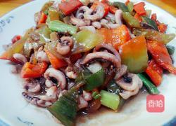 双椒炒墨鱼的做法图解11