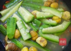丝瓜烧栗子的做法图解7