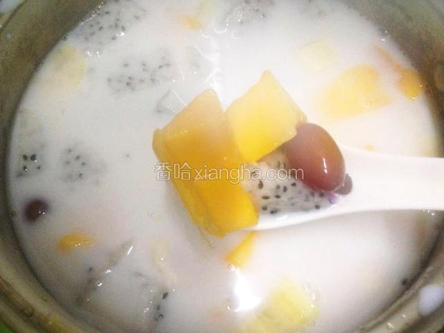 自制水果捞做好了！