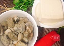 豆腐蛤蜊汤的做法图解1