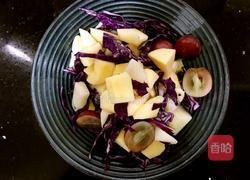 紫甘蓝雪梨沙拉的做法图解6
