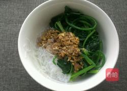 凉拌粉丝菠菜的做法图解4
