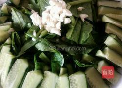 小白菜拌黄瓜的做法图解4