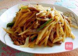 土豆丝炒肉的做法图解4