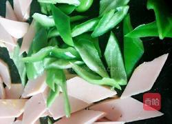 青椒炒鸡蛋火腿片的做法图解8
