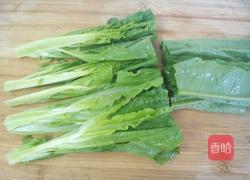 白灼油麦菜的做法图解2