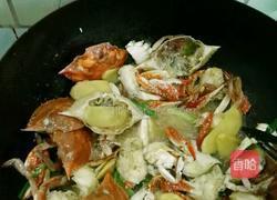 葱姜炒蟹的做法图解7