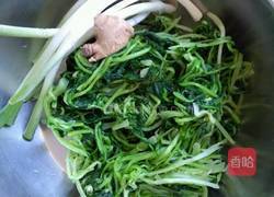 苔菜包子的做法图解2